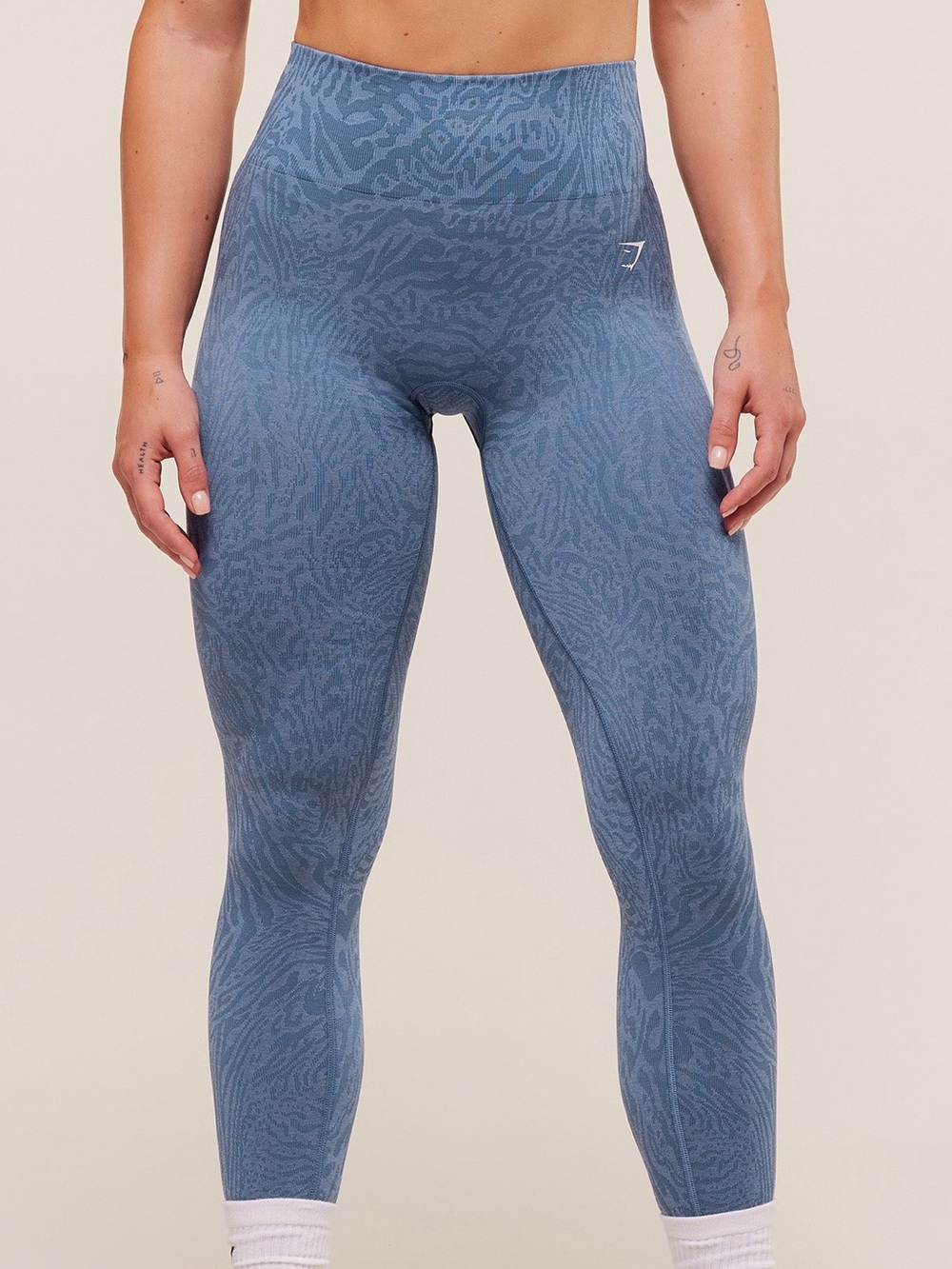 Gymshark Peri Blue Adapt Animal Seamless Leggings